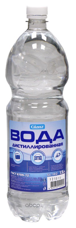 Glanz Вода дистиллированная  1,5 л.